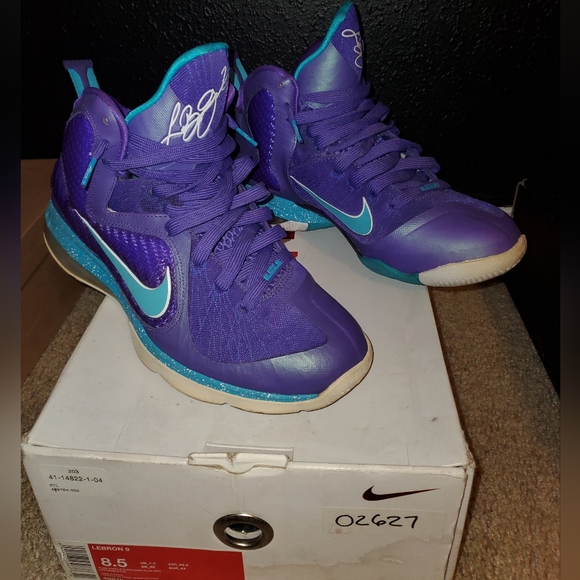 Lebron 9 Hornets, size 8.5 - Picture 2 of 5